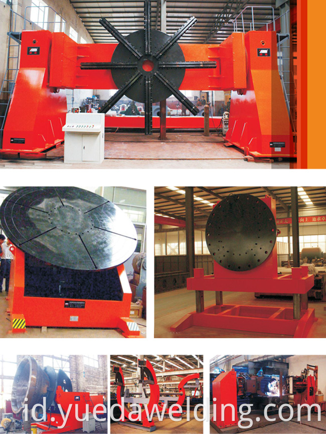 PLCE Control Pipa Welding Positioner 5 Ton Welding Positioner Table Automatic Work Positioner